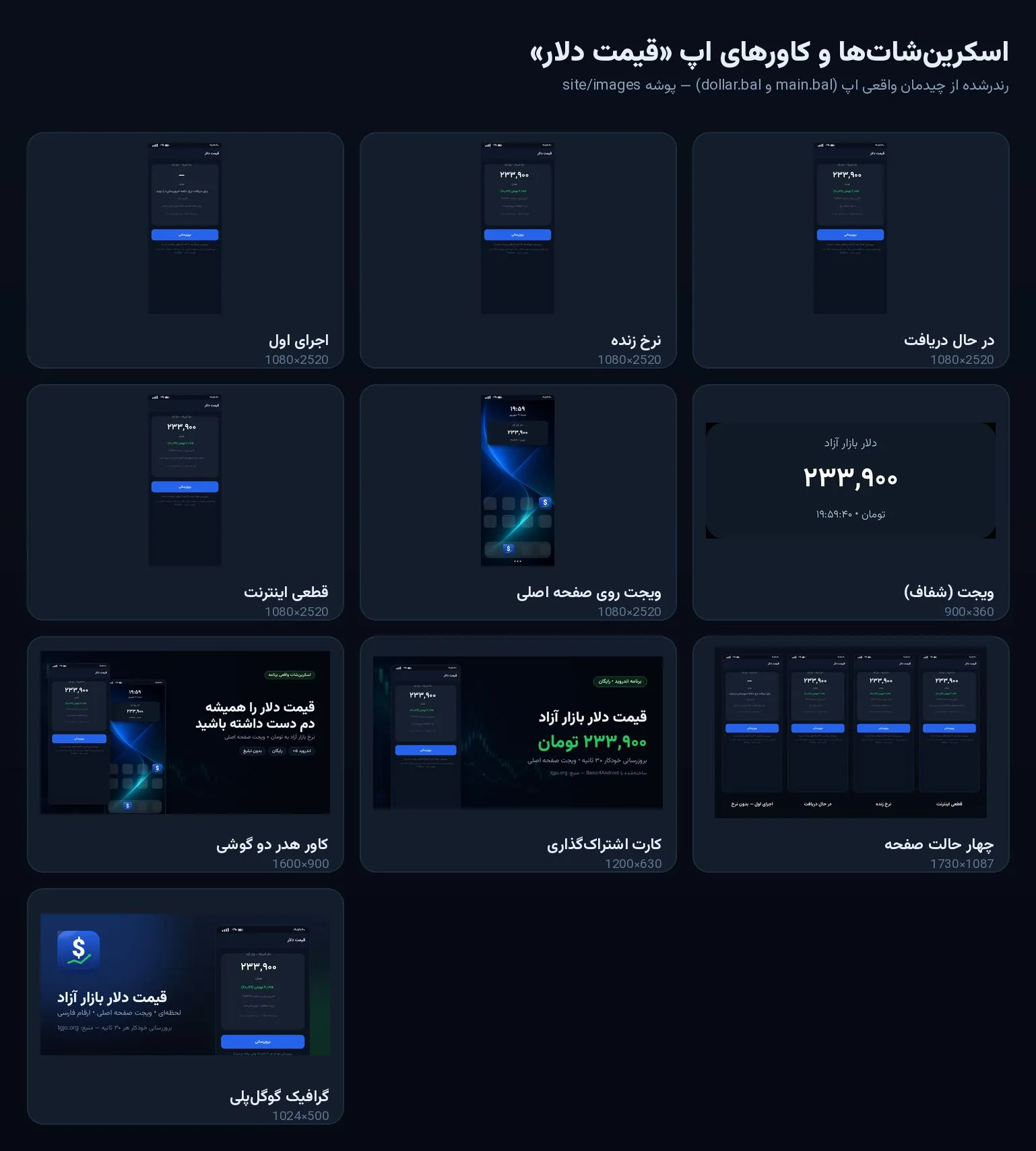 سورس کد قیمت لحظه ای دلار b4a