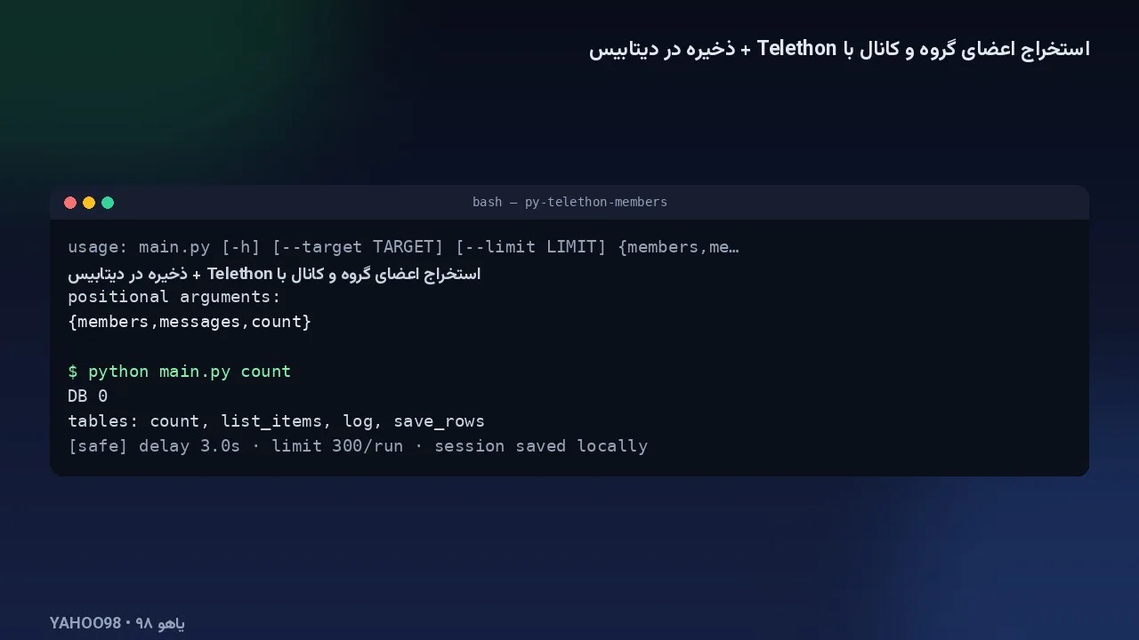 خروجی واقعی اجرای پروژه (اجرای محلی روی همین سورس)